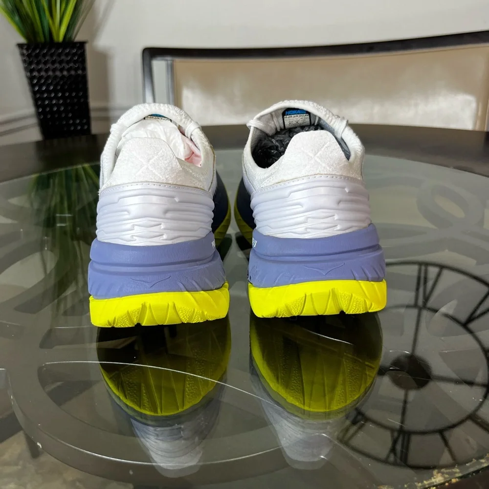 HOKA ONE ONE Carbon X-SPE Lightweight Lace-Up Sneakers White Ice Blue Sz 12.5 - Picture 4 of 5